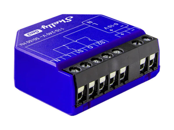 49081_1 Shelly PM Gen3 Drimmer Valgustuse Kontroller 0/1-10V, WiFi/Bluetooth