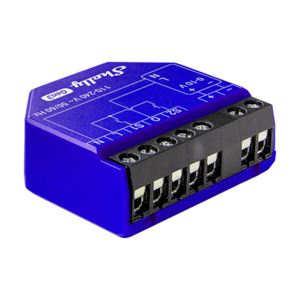 49081_1 Shelly PM Gen3 Drimmer Valgustuse Kontroller 0/1-10V, WiFi/Bluetooth