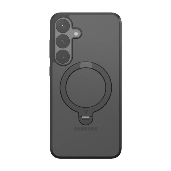 Torras Ostand Spin seeria telefoniümbris Samsung S25 jaoks (must)