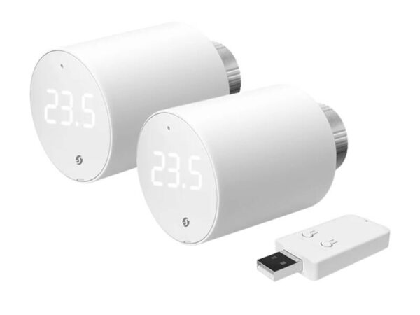 Shelly BLU TRV termostaadi pea, WiFi/Bluetooth (2 tükki koos juhtseadmestikuga)
