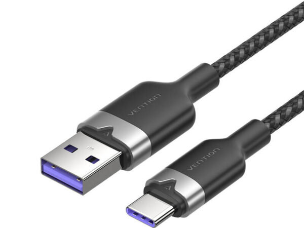 49802_1 USB 2.0 A kuni USB-C 6A Vention CTOBF 1M kaabel (must)