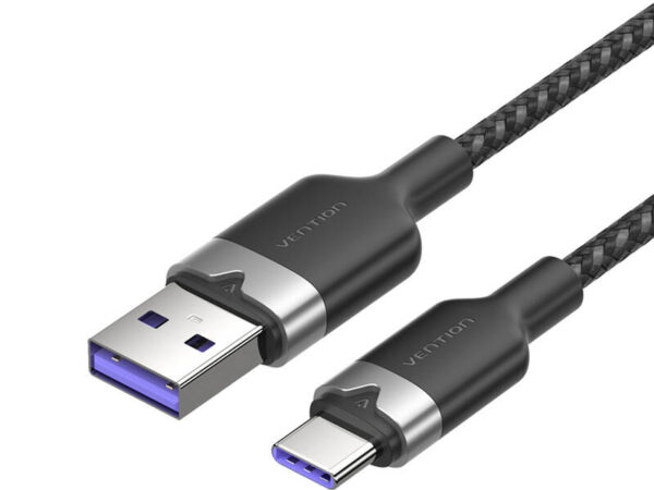 49808_1 USB 2.0 A kuni USB-C 6A Vention CTOBH 2M kaabel (must)