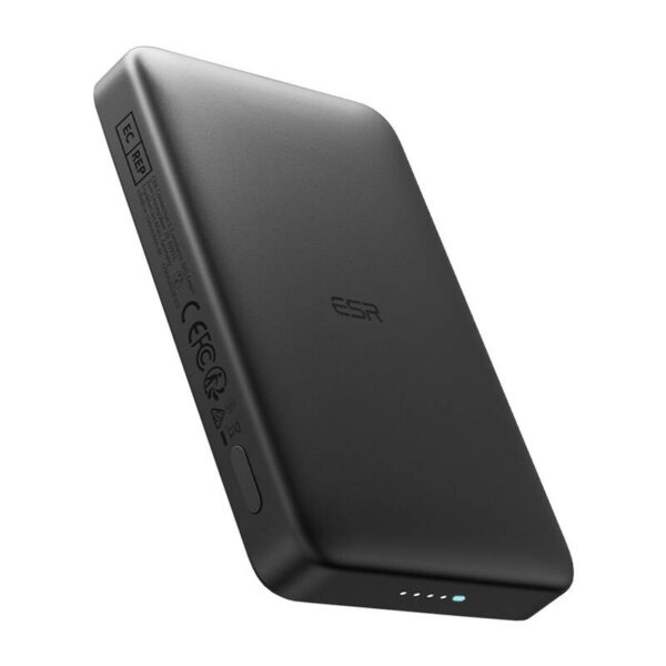ESR Qi2 MagSlim 10000 mAh magnetiline powerbank (must)