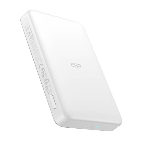 ESR Qi2 MagSlim 10000 mAh magnetiline powerbank (valge)