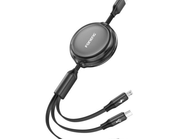 50299_1 Foneng X113 3-in-1 kaabel 1.1M (must)
