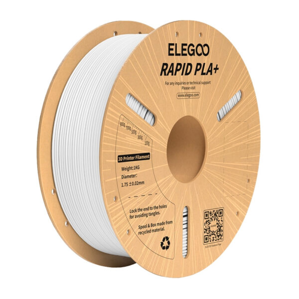 ELEGOO Rapid PLA+ filament (valge)