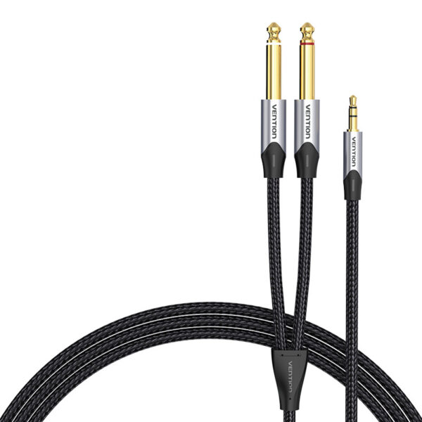51086_1 Vention audio kaabel 3.5mm 2x6.35mm 8m BARHK