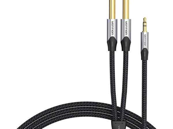 51087_1 Vention audio kaabel 3.5mm 2x6.35mm 10m BARHL