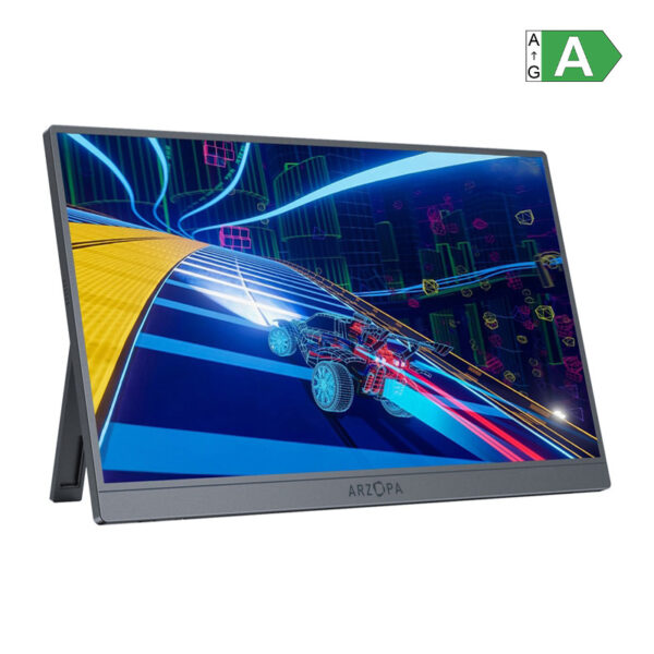 51219_3 Arzopa Z1FC 16,1” Kaasaskantav Monitor Hõbehall