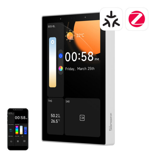 SONOFF NSPanel Pro 120 Nutikas Juhtpaneel Matter WiFi/Bluetooth/ZigBee (valge)