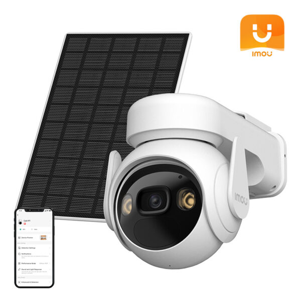 Pöörlev välistingimustes WiFi kaamera päikesepaneeliga IMOU Cell PT kit lite (tüüp C)