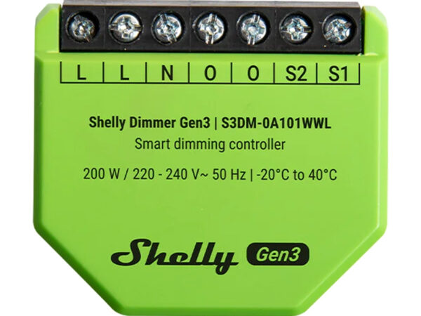 Shelly Dimmer Gen3 WiFi Valgusjuhtimisseade