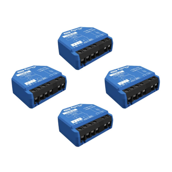 Shelly 1 Gen3 4-tükiline komplekt Kontroller WiFi/Bluetooth