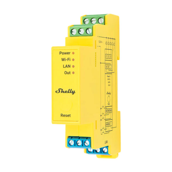 Shelly RGBWW Pro WiFi 5-kanaliline DIN-raudtee valgusti kontroller