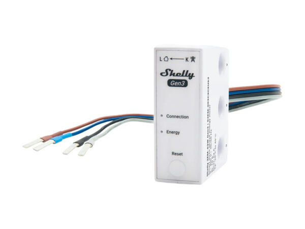 Shelly 3EM-63W Gen3 1/3-kanali WiFi energiamõõtja (kaabliga mudel)