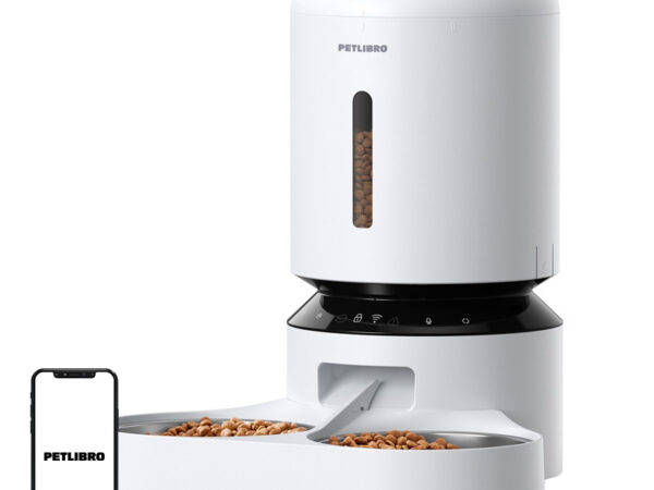 53481_1 Petlibro Granary toidutoitja kahekordse kausiga, Wifi, 5L (valge)