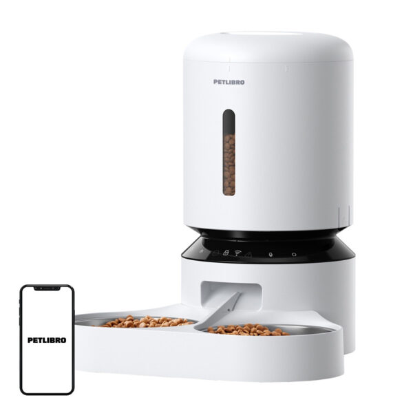 Petlibro Granary toidutoitja kahekordse kausiga, Wifi, 5L (valge)