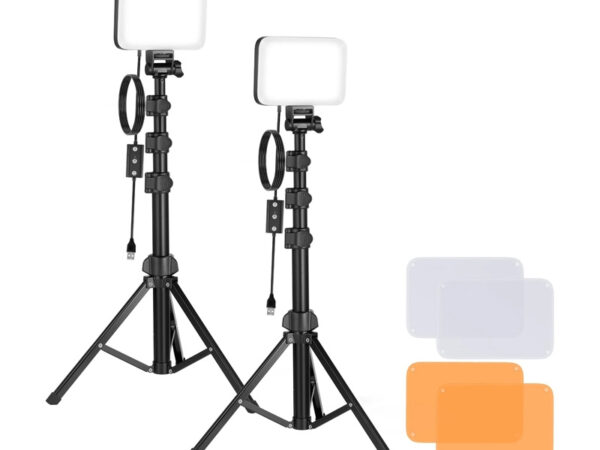 53578_1 Neewer BP66 stuudiosett kaks LED lampi + filtrid + statiivid