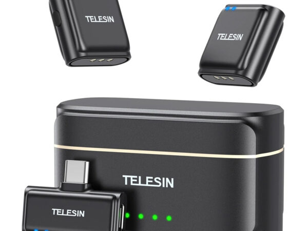 TELESIN juhtmevaba lipsumikrofon + powerbank telefonidele (USB-C)