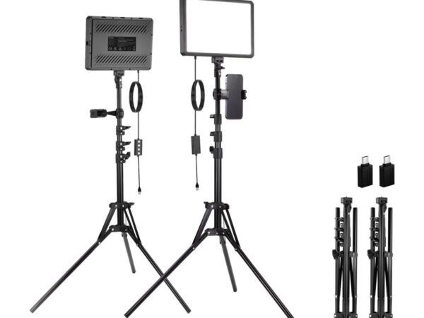 53592_1 Neewer BP300 stuudiosett kaks LED-valgust + statiivide + telefonihoidjad