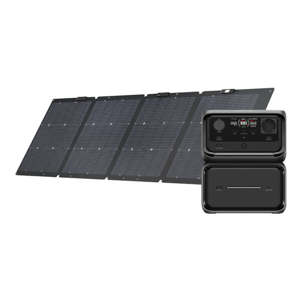 Komplekt: EcoFlow River 3 Max Plus toitejaam 220W päikesepaneel.