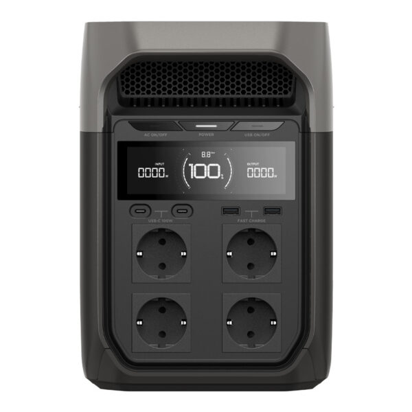 Komplekt: EcoFlow Delta 3 toitejaam + 400W fotogalvaaniline paneel.