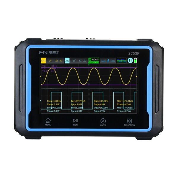 Kantav 3-in-1 FNIRSI 2C53P 4.3" puutetundlik osilloskoop