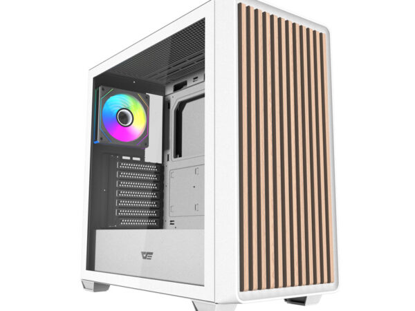 53979_1 Darkflash DS900WD ATX arvutikorpus (valge) + 4 ventilaatorit