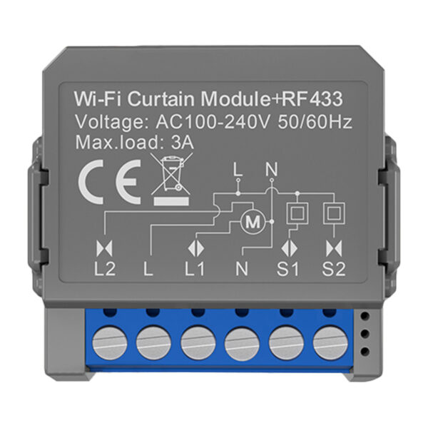 54039_1 Avatto CMS16-RF-1 WIFI+RF nutikate kardinate moodul
