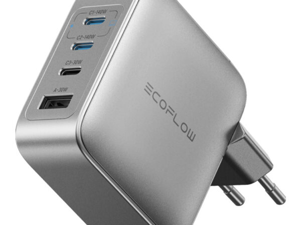 54298_1 EcoFlow RAPID Pro 140W võrgu laadija, 3xUSB-C, 1xUSB-A, GaN