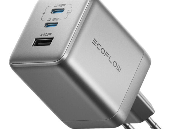 54299_1 EcoFlow RAPID Pro 100W võrgu laadija, 2xUSB-C, 1xUSB-A, GaN