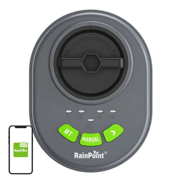 RainPoint 4-tsooniline sprinkleri kontroller rakendusega, Bluetooth