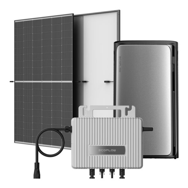 Balkonipaneelide fotogalvaaniline süsteem energiasalvestusega 1.92kWh EcoFlow STREAM AC Pro 1020W.