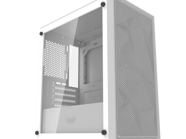 54672_8 Darkflash M305 Mesh arvutikorpus ilma ventilaatoriteta (Valge)