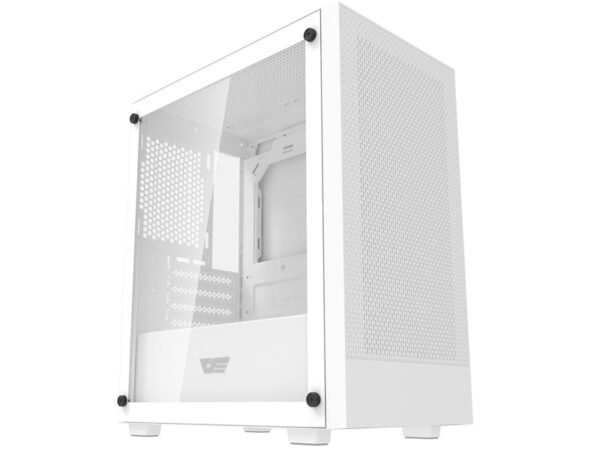 54674_1 Darkflash M305 arvutikorpus ilma ventilaatoriteta (Valge)