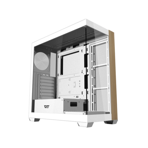 Darkflash DS900W arvutikorpus ilma ventilaatoriteta (Valge)
