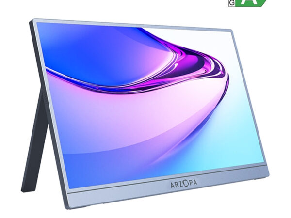 54799_1 Arzopa A1S 14” Kaasaskantav Monitor Hõbehall