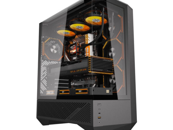 54888_1 Darkflash DY460 arvutikorpus (must) + 4 ARGB ventilaatorit