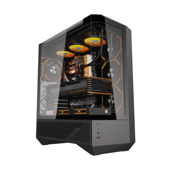 Darkflash DY460 arvutikorpus (must) + 4 ARGB ventilaatorit