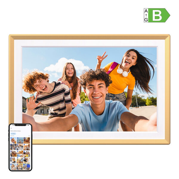 Digitaalne fotoraam Arzopa D14 Kuldne (kuld)