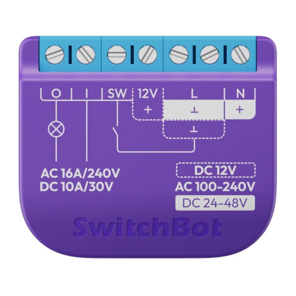 Intelligent SwitchBot Relay Switch 1 ilma pingeta kontaktiga