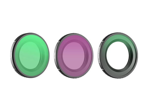 55628_1 Sunnylife 1/4" objektiivifiltrid 3 tk. - Must udu + CPL + ND16 Osmo Nano jaoks