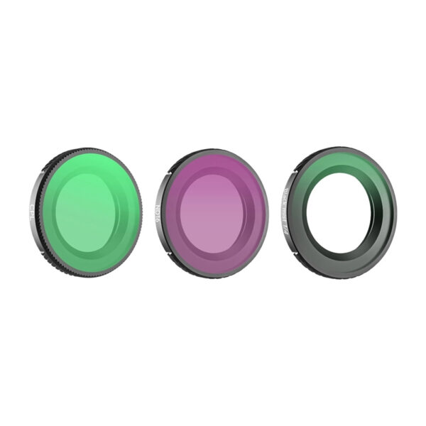 55628_1 Sunnylife 1/4" objektiivifiltrid 3 tk. - Must udu + CPL + ND16 Osmo Nano jaoks