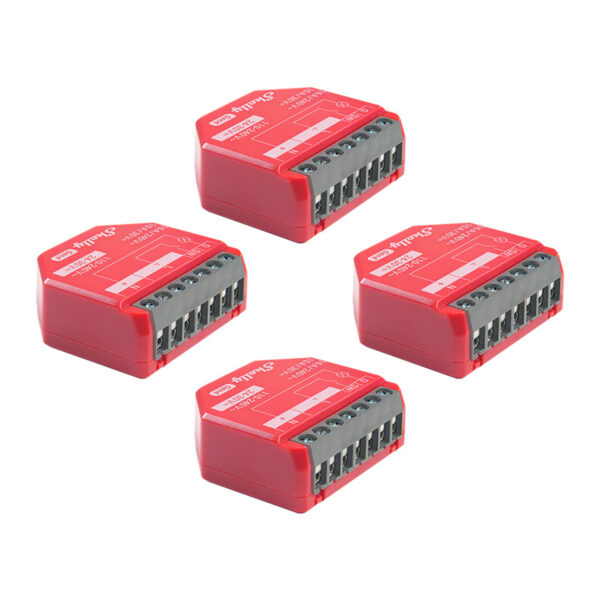 4 tk Shelly 1 PM Gen4 Zigbee/Matter kontrollerid