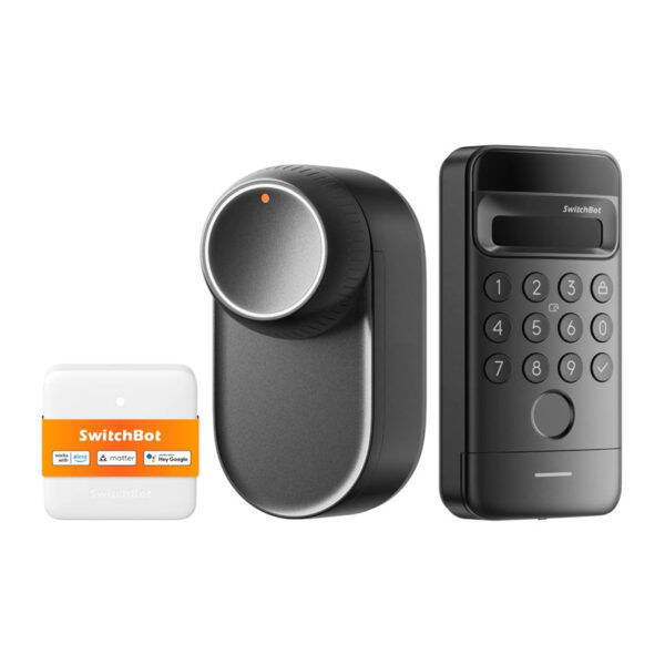 SwitchBot Ultra 3-in-1 nutikas lukk koos Hub Mini Matter juhtpaneeli ja Vision klaviatuuriga