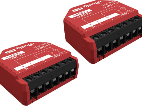 56131_1 2 tk Shelly 1PM Gen3 WiFi/Bluetooth kontrollerid