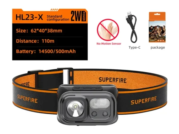 Superfire HL23-X pealamp taskulamp