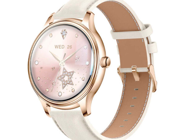 56849_1 COLMI L28 nutikell (Kuld + kuldne nahkrihm)