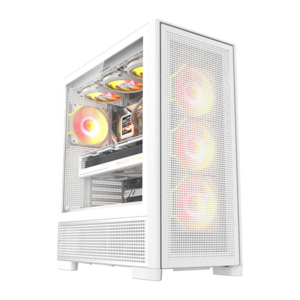 DarkFlash AIRNOVA arvutikorpus (valge) + 3 ventilaatorit