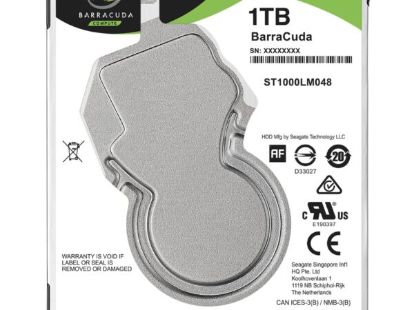 ELKO: 1200881 Seagate Barracuda 1TB HDD (ST1000LM048)